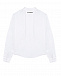 Белая рубашка с отделкой на плечах Karl Lagerfeld kids | Фото 2