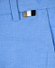 Голубые бермуды с прорезными карманами Hugo Boss | Фото 3