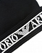 Комплект из шапки с помпоном и шарфа, черный Emporio Armani | Фото 6