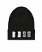Черная шапка с надписью BOSS Regina | Фото 2