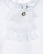 Белая рубашка из трикотажа с оборками Aletta | Фото 5