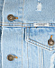Голубая джинсовая куртка с поясом-банданой Forte dei Marmi Couture | Фото 10