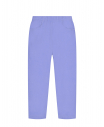 Флисовые брюки лилового цвета