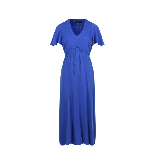 Синее платье с кулиской под грудью Pietro Brunelli | Фото 1