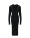 Черное платье миди из трикотажа ROHE | Фото 1
