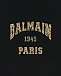 Черная футболка с золотистым лого из страз Balmain | Фото 3