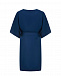 Синее платье свободного кроя с поясом Parosh | Фото 5