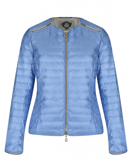 Голубая приталенная куртка Diego M Голубой, арт. 22EM-P107 764 | Фото 1
