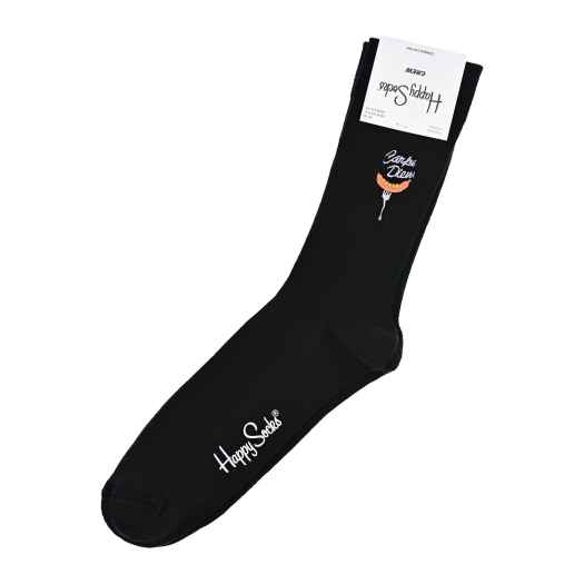 Носки с принтом &quot;Carpe Diem&quot; Happy Socks | Фото 1