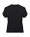 Черная футболка с фигурным срезом на рукавах Vivetta | Фото 4