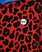 Красная леопардовая толстовка-худи No. 21 | Фото 3