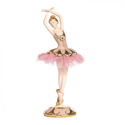 Декор Балерина, розовый/золотой 26,5 см Goodwill | Фото 1