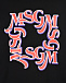 Черная толстовка-худи с красным логотипом MSGM | Фото 3
