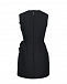 Черное платье мини с драпировкой MSGM | Фото 6