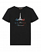 Черная футболка с надписью &quot;love France&quot;  | Фото 2