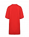 Красное платье-футболка с лого MSGM | Фото 5