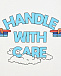 Белая футболка с принтом &quot;handle with care&quot; Stella McCartney | Фото 3