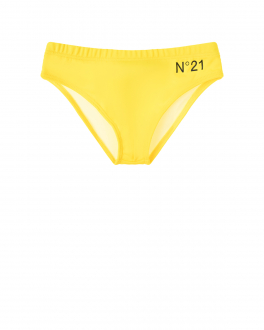 Желтые плавки с логотипом No. 21 Желтый, арт. N21363 N0059 0N204 | Фото 1