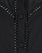 Черная рубашка с воланами на рукавах Charo Ruiz | Фото 8