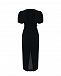 Черное бархатное платье с вырезом на талии Self Portrait | Фото 3