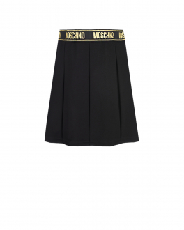 Черная юбка со складками Moschino Черный, арт. HDJ021 LJA00 60100 | Фото 1