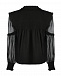 Черная блуза с шифоновыми рукавами Dorothee Schumacher | Фото 5