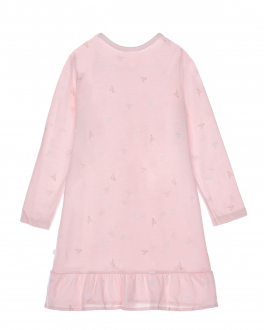 Розовая ночная рубашка с принтом &quot;лебеди&quot; Sanetta Розовый, арт. 233018 38098 | Фото 2
