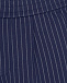 Синие брюки в тонкую полоску Emporio Armani | Фото 4