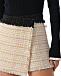 Бежевая твидовая юбка-шорты MSGM | Фото 11