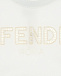 Белый свитшот с блестящим логотипом Fendi | Фото 3