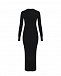 Черное платье из плотного трикотажа Pietro Brunelli | Фото 6