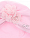 Розовая шапка с цветочной аппликацией Monnalisa | Фото 3