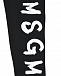 Черные леггинсы с белым лого MSGM | Фото 3