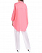 Розовая рубашка oversize c рукавом реглан 120% Lino | Фото 3