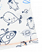 Белая футболка с принтом &quot;Подводные лодки, рыбы и осьминоги&quot; Sanetta Kidswear | Фото 3
