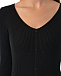 Черное трикотажное платье на пуговицах Pietro Brunelli | Фото 9
