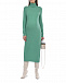 Зеленое платье с высоким воротом Pietro Brunelli | Фото 5