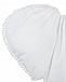 Белое платье с отделкой помпонами  | Фото 3