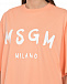 Оранжевое платье-футболка с лого MSGM | Фото 7