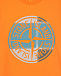 Оранжевая футболка с логотипом  | Фото 4