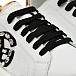 Кеды с эластичными шнурками и логотипом с камнями, белые Dolce&Gabbana | Фото 6