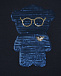 Синяя футболка с медвежонком из пайеток Emporio Armani | Фото 3