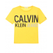 Желтая футболка с логотипом Calvin Klein | Фото 1