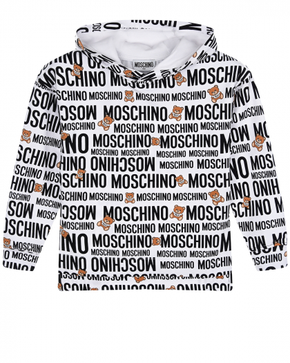 Толстовка-худи с логотипом Moschino | Фото 1