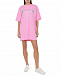 Розовое платье-футболка с лого MSGM | Фото 2