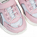 Розовые кроссовки с серой отделкой Emporio Armani | Фото 6