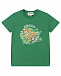 Комплект: зеленая футболка с принтом &quot;тигр&quot; и шорты  | Фото 2
