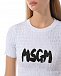 Белый топ с лого MSGM | Фото 7