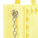 Желтая сумка с заклепками в тон, 13,5x13,5x5,5 см Monnalisa | Фото 6