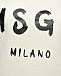 Футболка с черным лого, белая MSGM | Фото 6